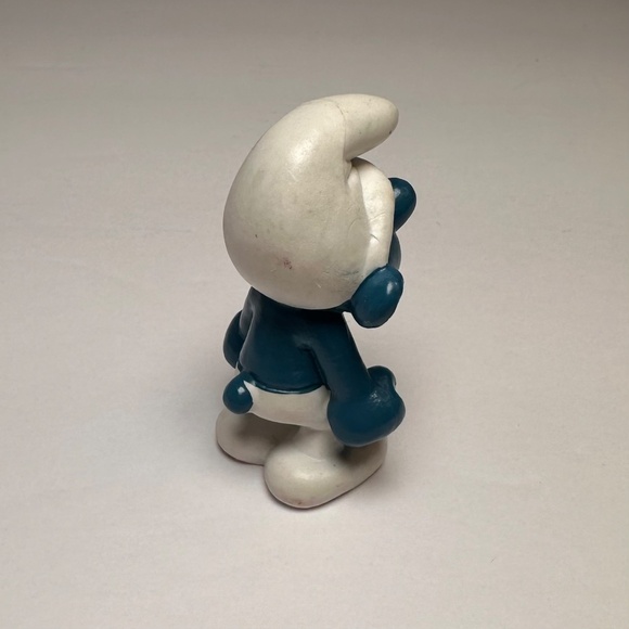 Vintage 1985 Schleich Grouchy Smurf Figure – Hong Kong – Peyo - Picture 3 of 5